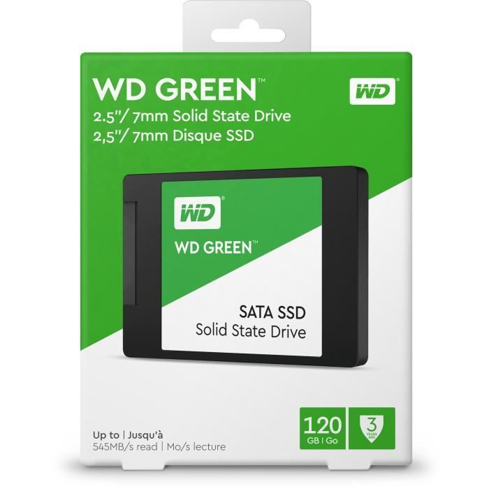 Disque Dur Interne WD Green™ - Disque SSD 120 Go - 2.5&quot; WD GREEN