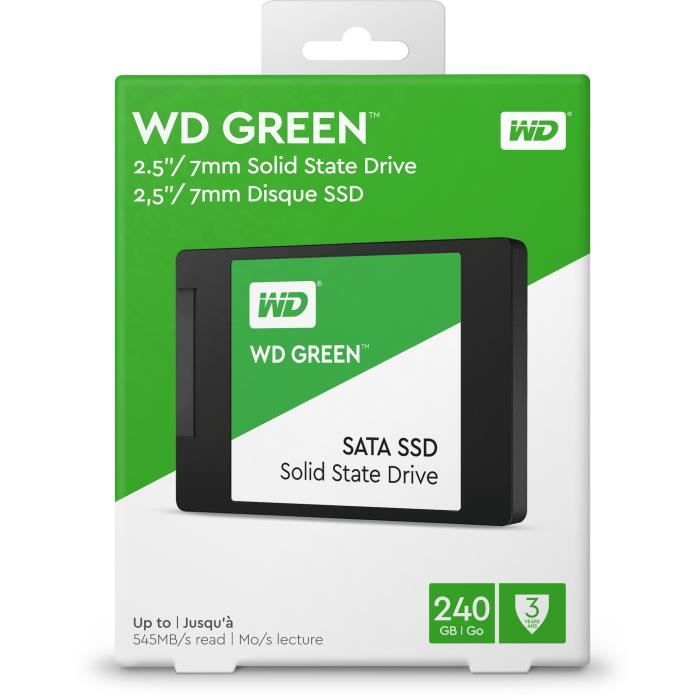 Disque Dur Interne WD Green™ - Disque SSD 240 Go - 2.5&quot; WD GREEN 