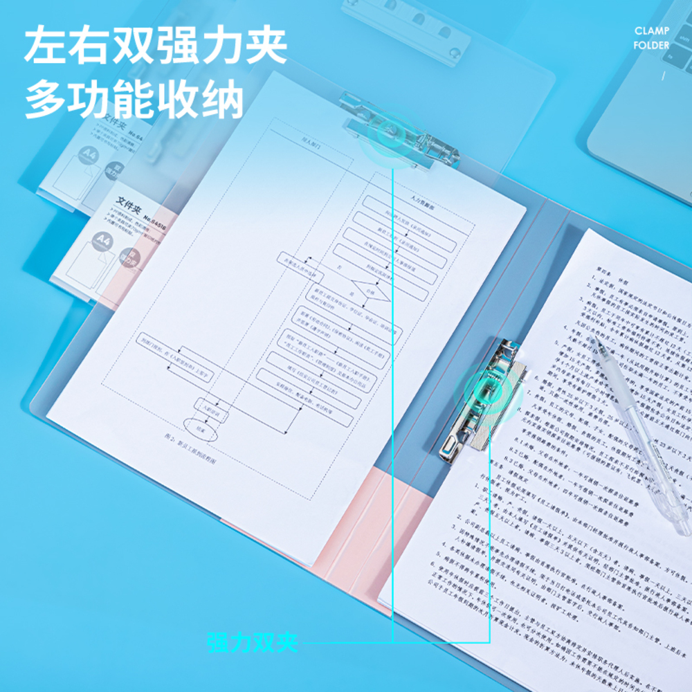 Porte Bloc Note Deli 64516 A4 Transparent Red