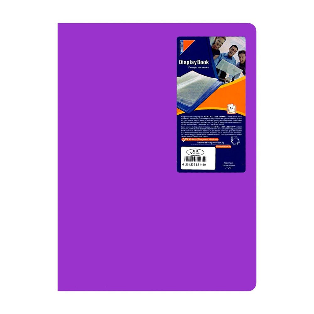 Porte Vues 120 Vues Mintra 60 Pochettes Couleurs Assorties