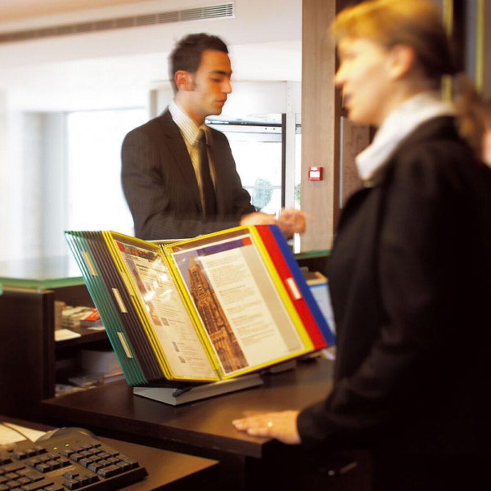 Ensemble Kit Pupitre Tarifold 10 Pochettes Assorties A4 434109