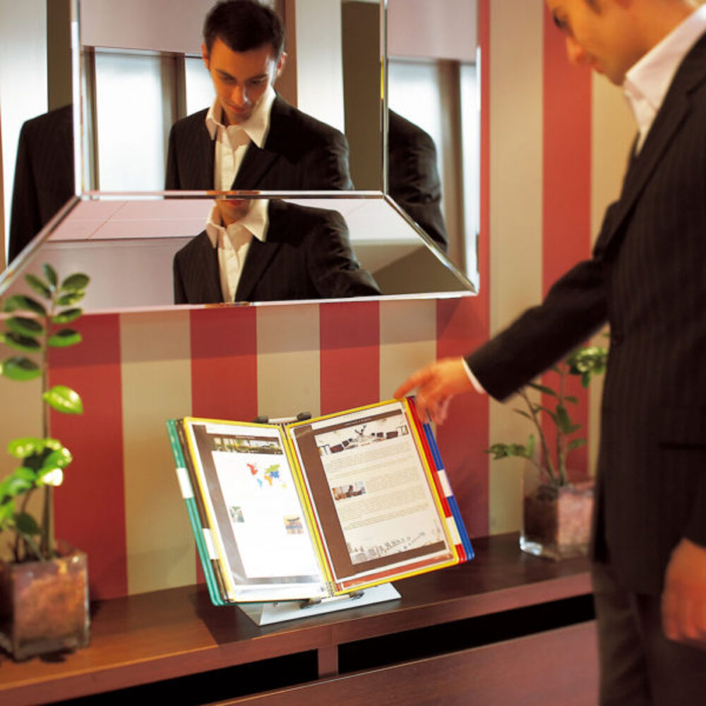 Ensemble Kit Pupitre Tarifold 20 Pochettes Assorties A4 434209