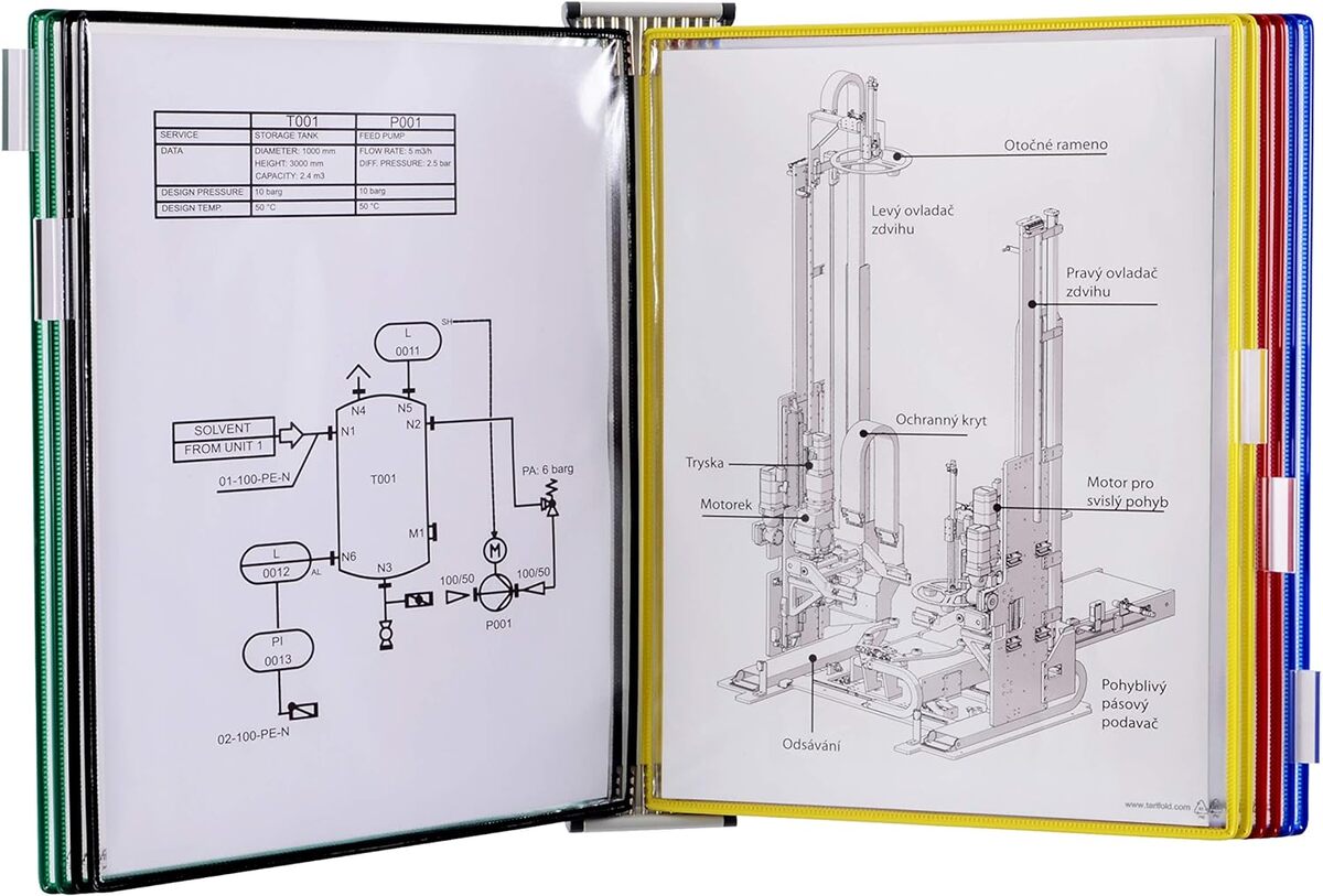 Support Kit Mural Tarifold 10 Pochettes Assorties A3 413109 