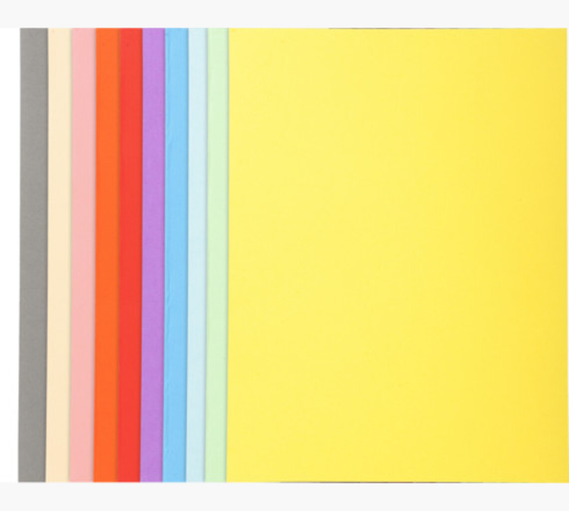 Paquet 100 Chemises Cartonnées Exacompta Forever 170 Grs Assorties 420000E 