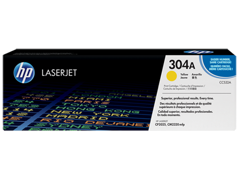 Toner HP 304A Laserjet CC532A Yellow