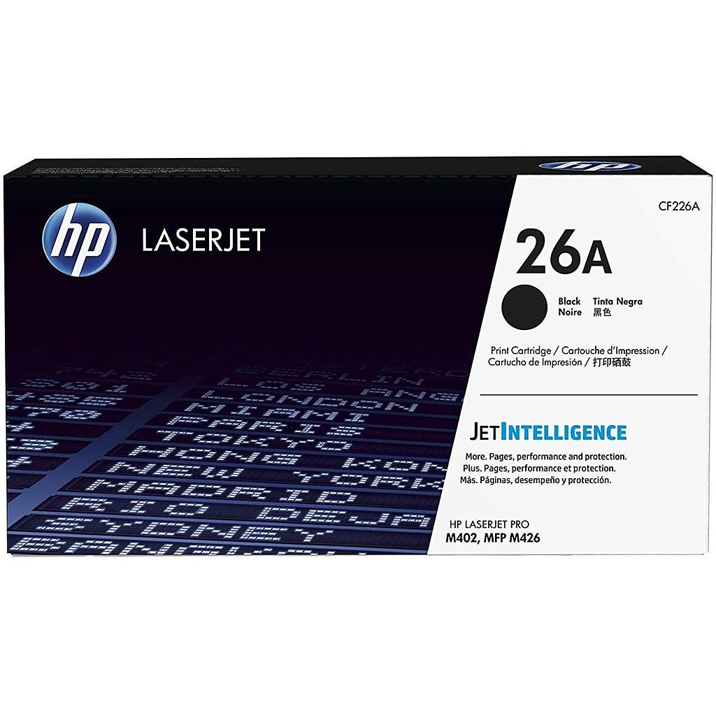 Toner HP 26A Black Original LaserJet (CF226A) 3100 Pages