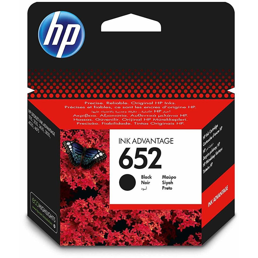 Cartouche HP 652 Noire (F6V25AE)