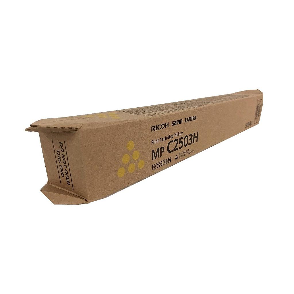 Toner Ricoh MP C2503HS MP C2003 Yellow High capacité 9.500 Pages