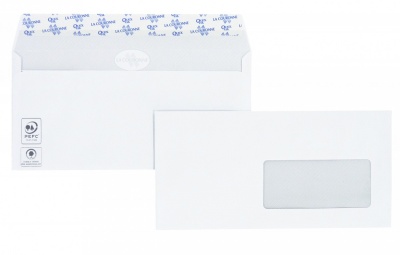 Paquet 500 Enveloppes 110/220 Fenêtre Blanches 90 Grs