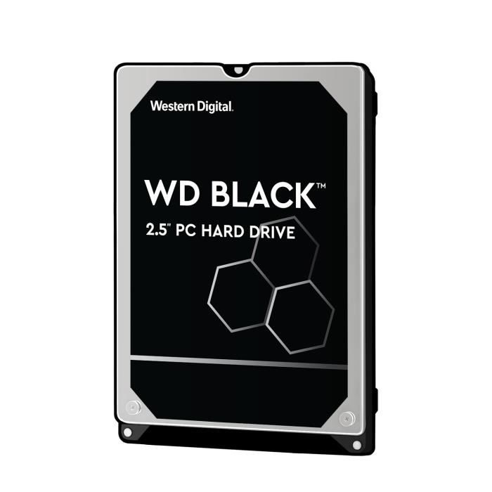 Disque dur externe western digital 500 GB 2,5'' PC Portable WD Black 7200 tr/min