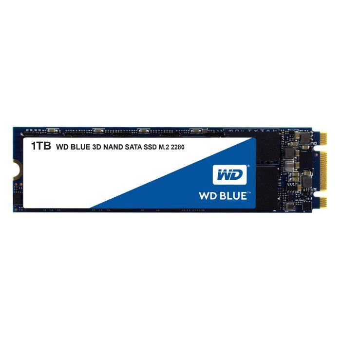 Disque Dur Interne Western Digital WD Blue™ - SSD - 3D Nand - 1To - M.2 SATA