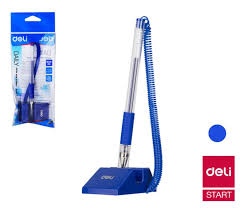 Stylo Desk Pen Deli E6791 Bleu