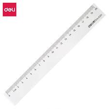 Règle 20 CM Deli Plastique Transparente E6220