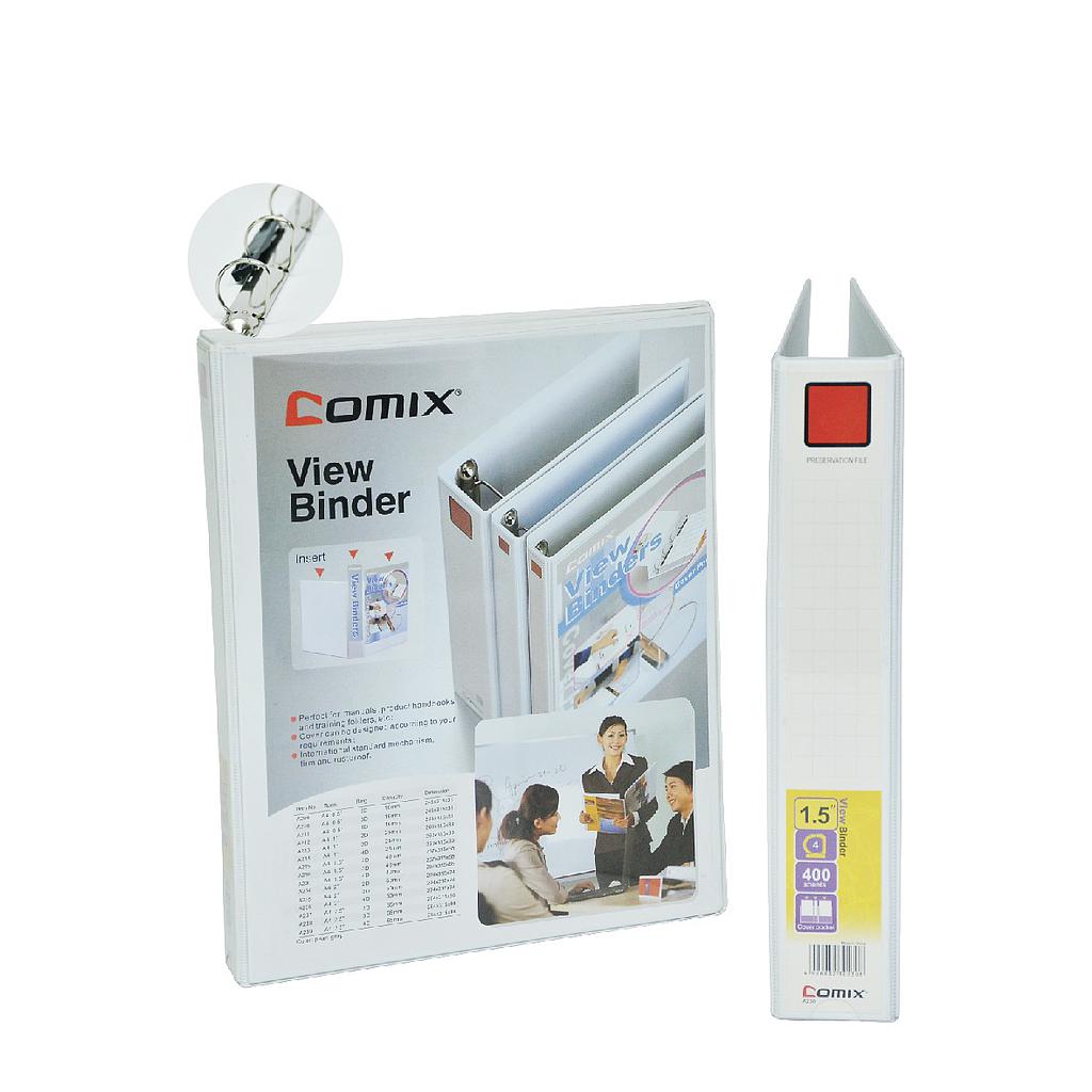 Classeur 4 Anneaux Blanc Person. 4 CM Comix