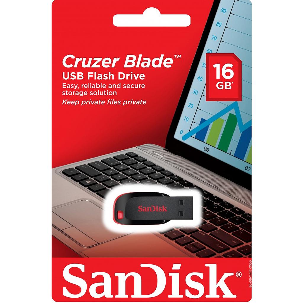 Clé Usb Sandisk 16GB Cruzer Blade 2.0