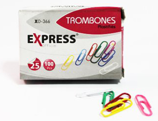 Paquet 10 Boites Trombones Plastifiée 25mm Express