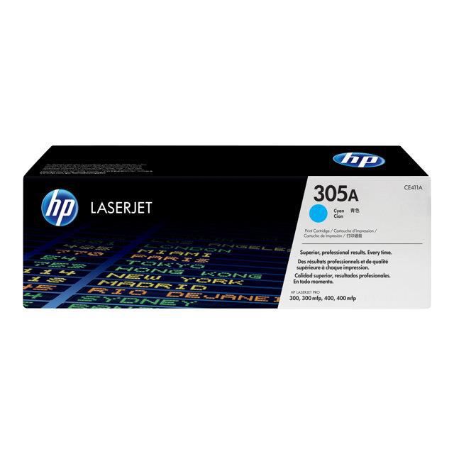 Toner HP 305A Cyan Original LaserJet (CE411A) 2600 Pages 