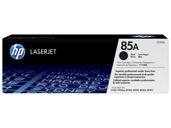 Toner HP 85A Black Original LaserJet (CE285A) 1500 Pages
