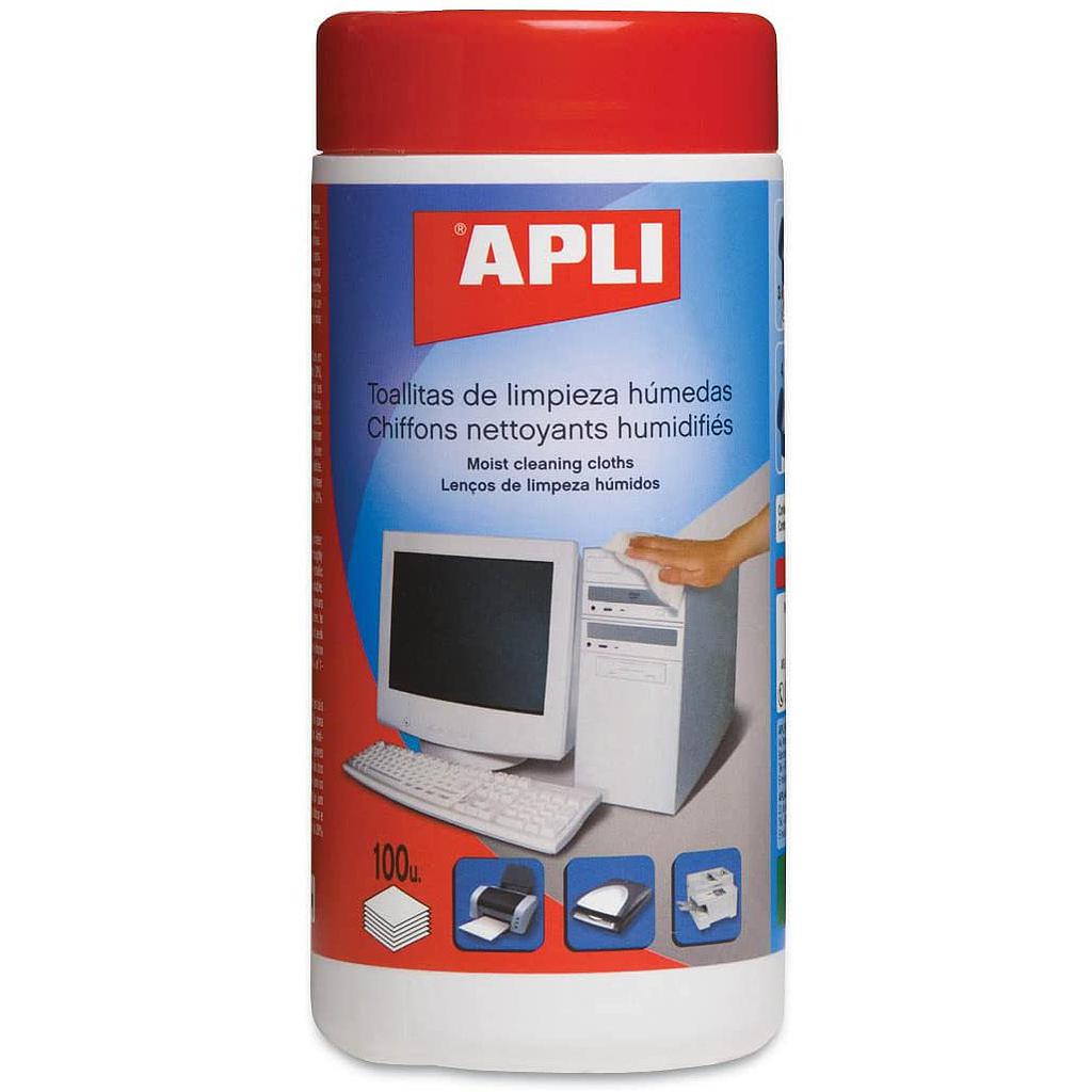 Boite Chiffons APLI Lingettes nettoyantes toutes surfaces - 100 unités