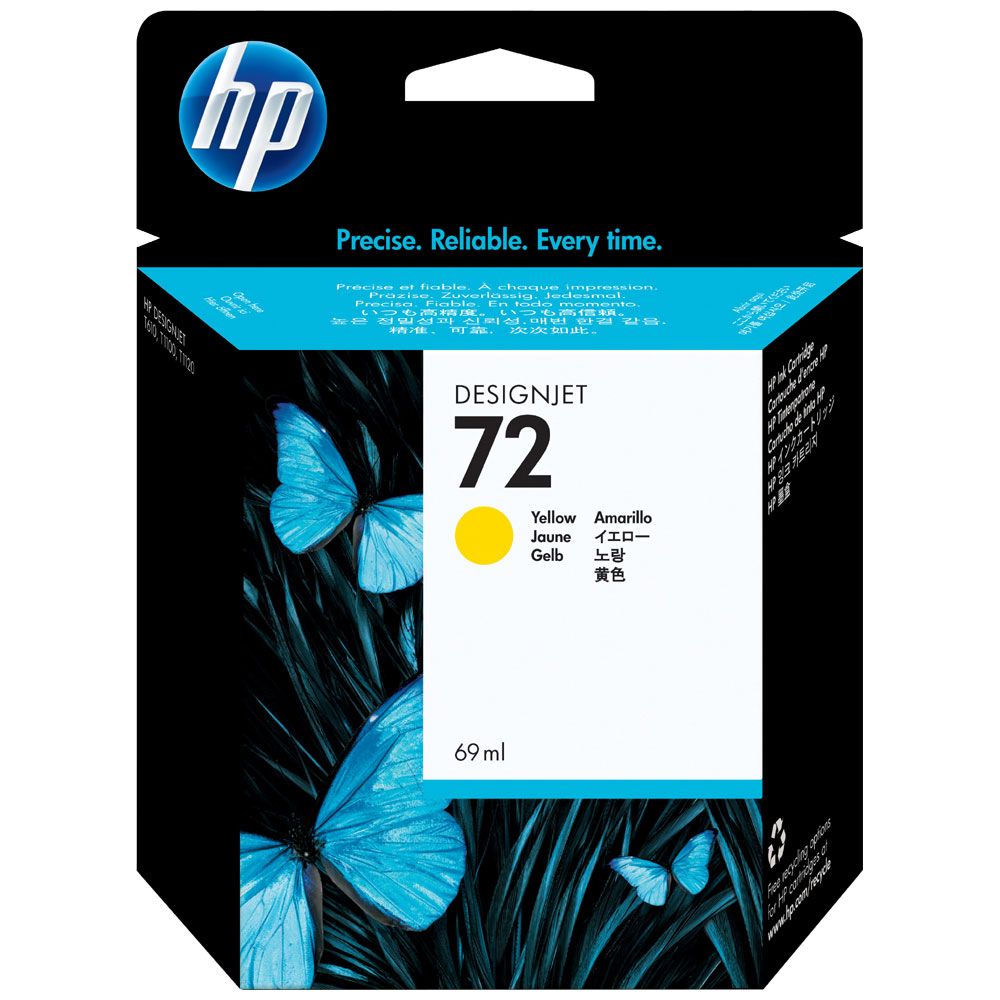 Cartouche Hp 72 130-ml Yellow DesignJet Ink 