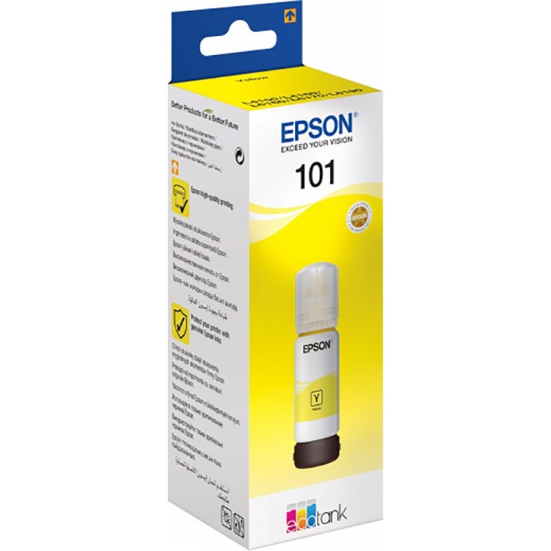 Bouteille d'encre Epson 101 Jaune EcoTank d'origine