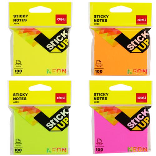 Post-it 76x76 Stick-up Neon Deli EA02302 3x3