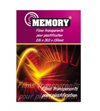 Paquet 100 Pochettes Plastification A Chaud 150 Microns A4 Memory