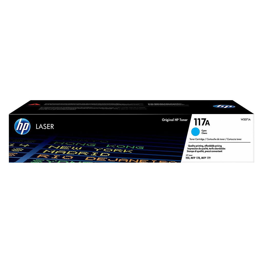 Toner HP 117A Cyan Original LaserJet (W2071A) 700 Pages