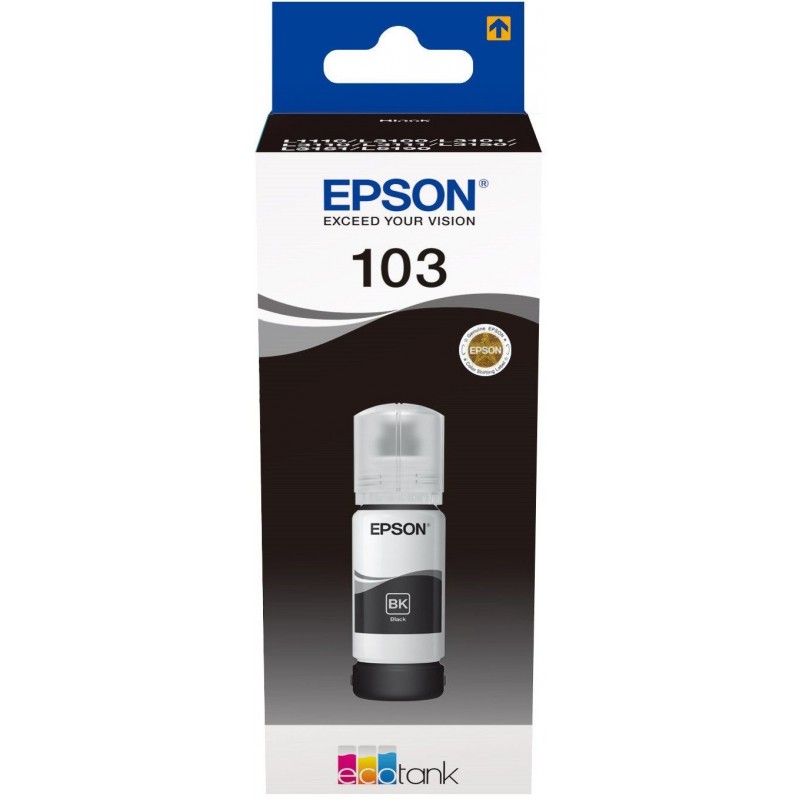 Bouteille d'encre Epson 103 Noir EcoTank d'origine