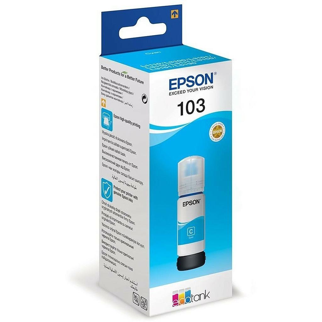 Bouteille d'encre Epson 103 Cyan EcoTank d'origine