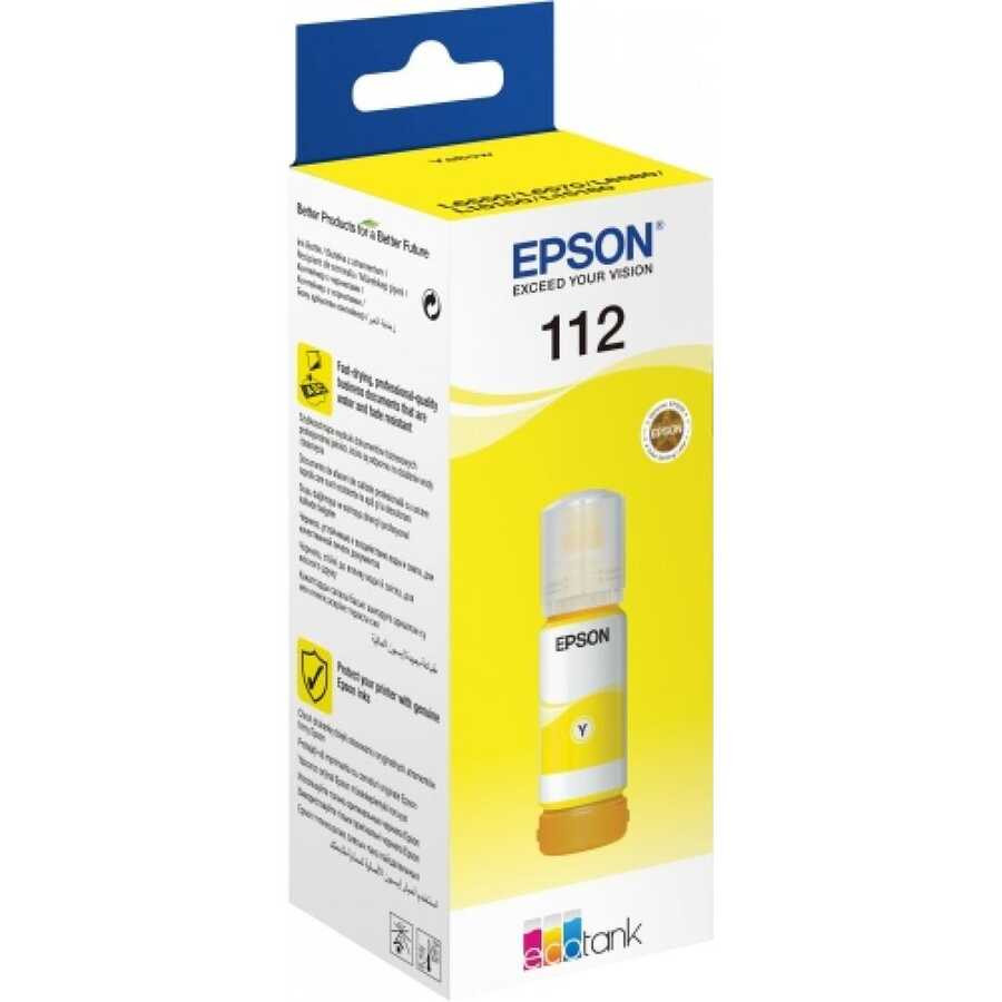 Bouteille d'encre Epson 112 Jaune EcoTank d'origine