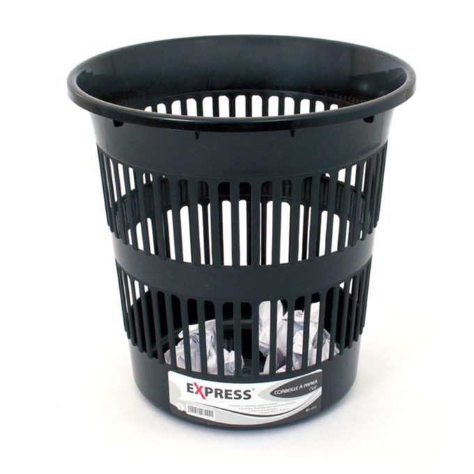 Poubelle Plastique 28.5 Cm Express XO-4241 Noir