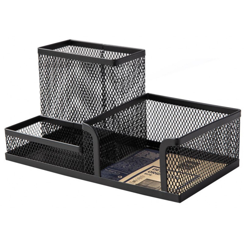 Organiseur Bureau 3 Compartiments Métallique