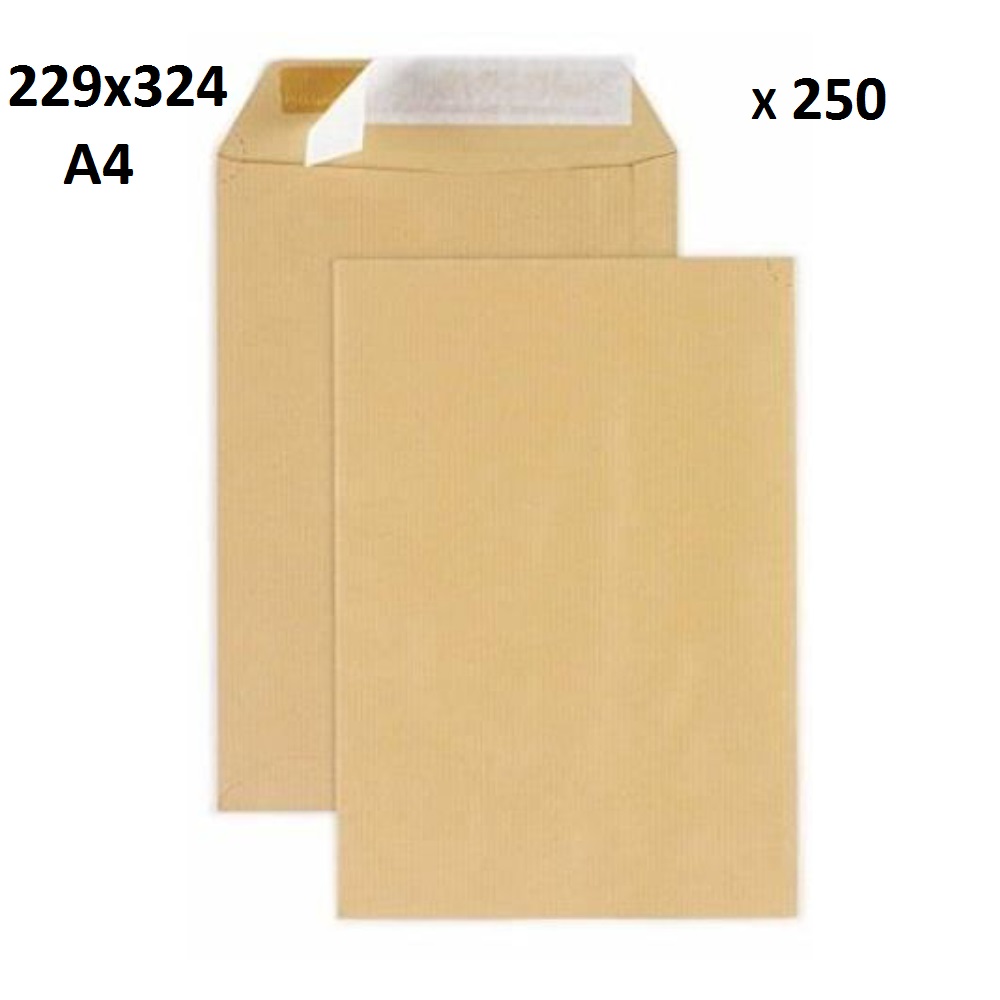 Paquet 250 Pochettes 229x324 Kraft Autodex 90 Grs Point De Mire