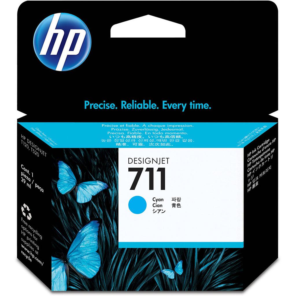 Cartouche HP 711 29ML Cyan Standard Capacity (CZ130A)