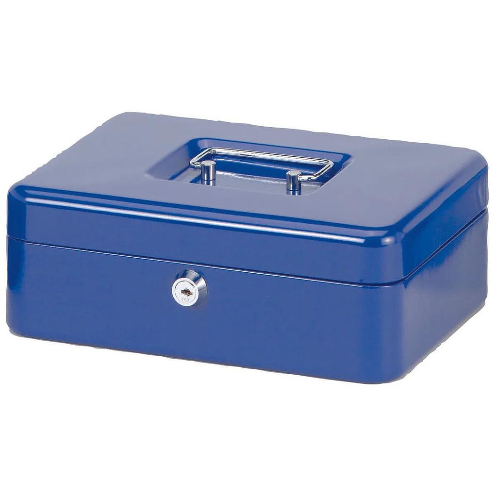 Caisse à Monnaie S250 Métallique Cash Box MF 20x24.5 Cm Blue