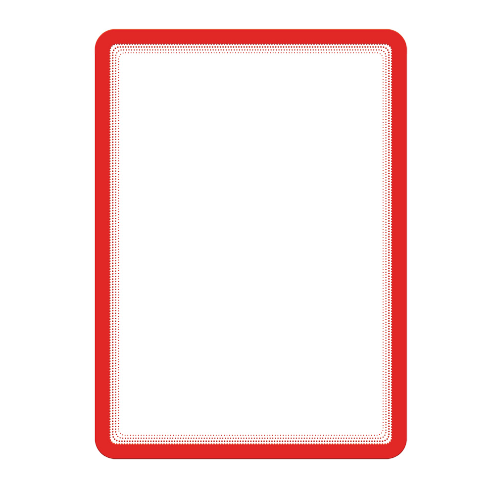 Ensemble 2 Pochettes Plastique Transparente Magnetique A4 Tarifold  Rouge