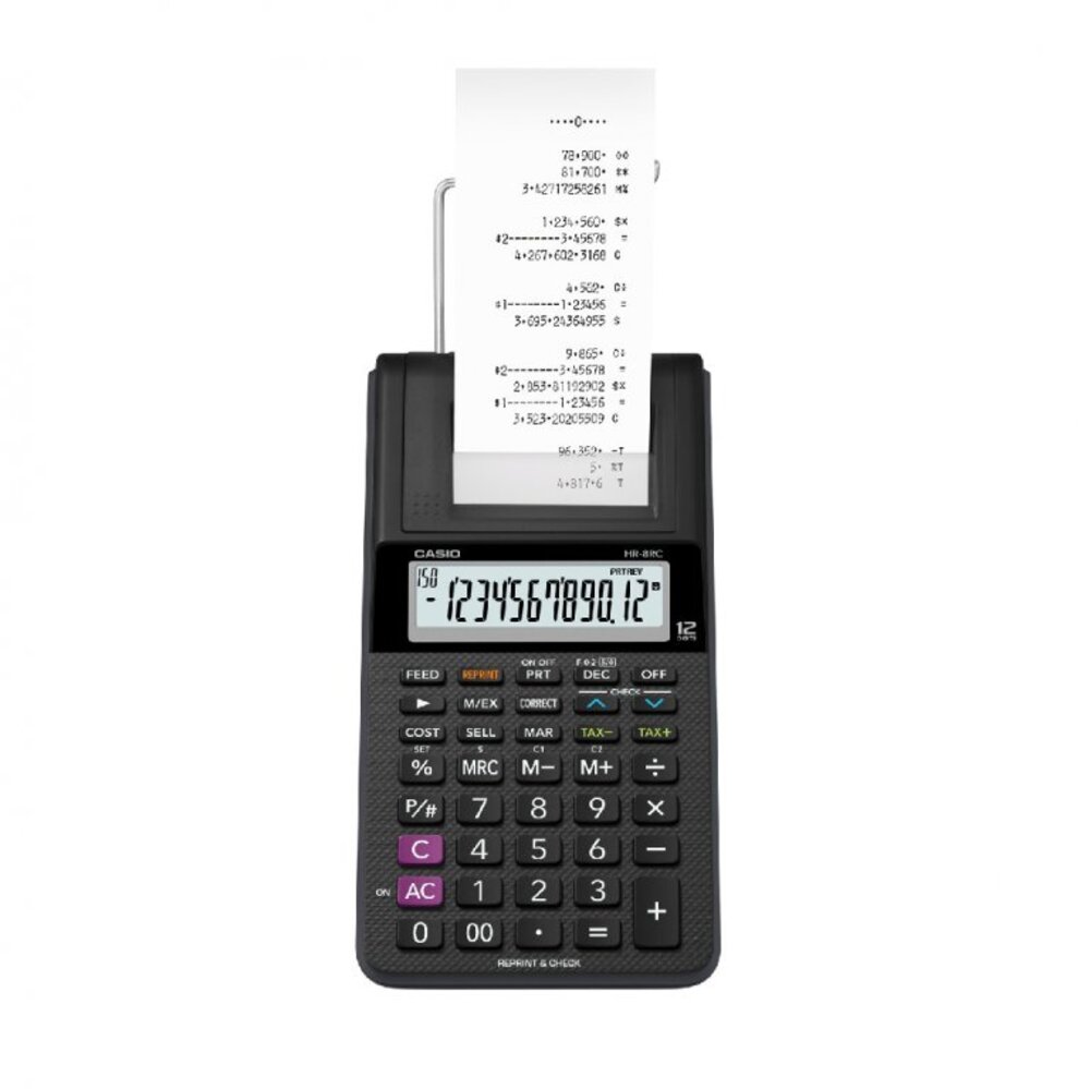 Calculatrice Casio Av Rouleau HR-8RC