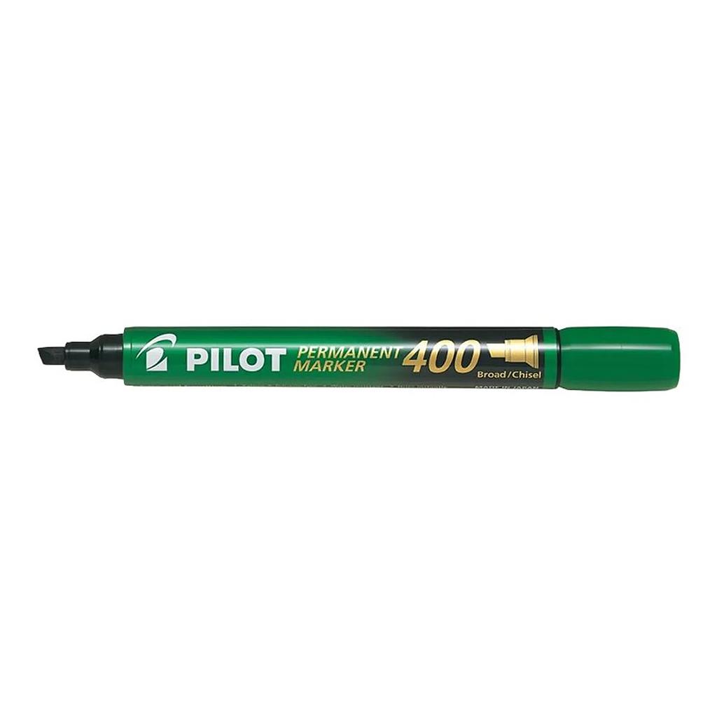 Marqueur Permanent Pilot SCA-400 Pointe Biseauté Vert