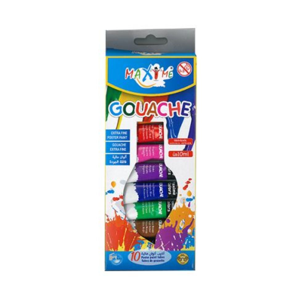 Gouache 10 Tubes 10 ML Maxime