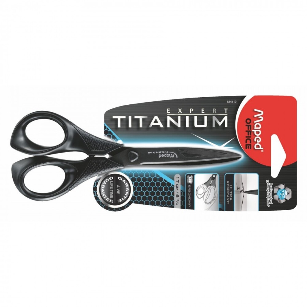 Ciseau Maped Expert Titanium 17cm Ultra Résistant 684110