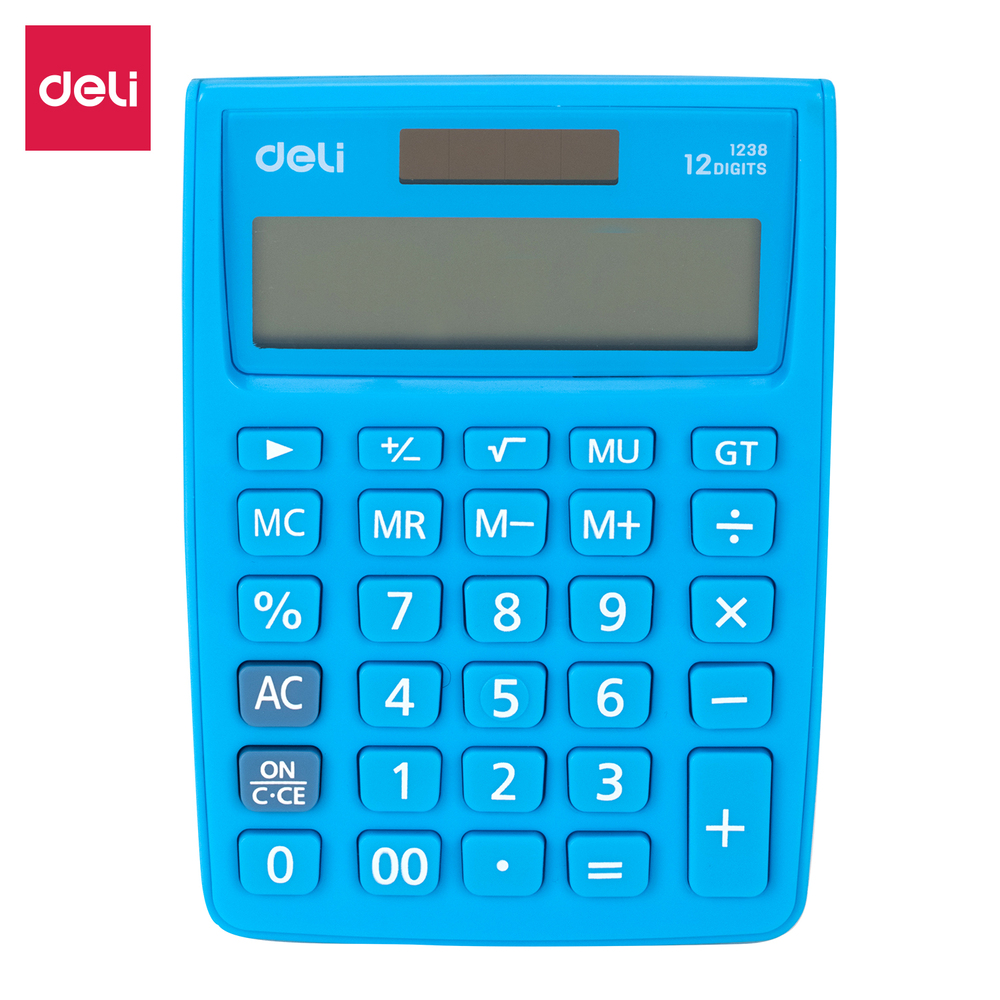 Calculatrice Bureau Deli E1238 Bleu
