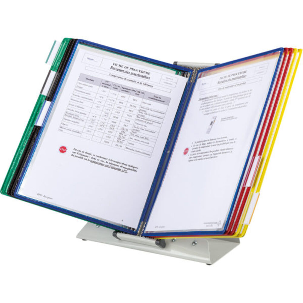 Ensemble Kit Pupitre Tarifold 20 Pochettes Assorties A4 434209