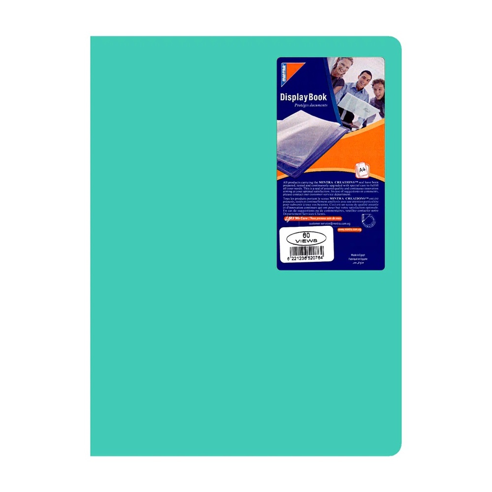 Porte Vues 200 Vues Mintra 100 Pochettes Couleurs Assorties