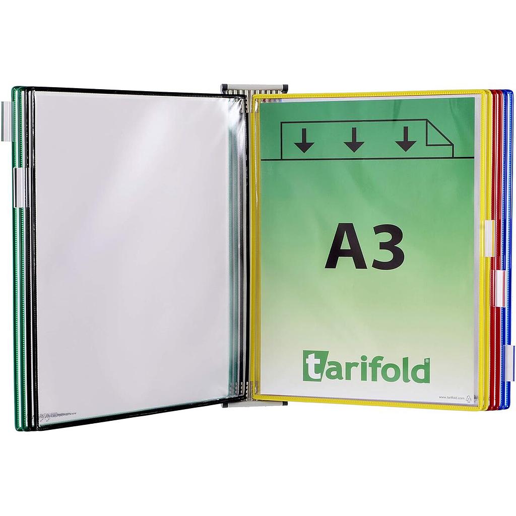 Support Kit Mural Tarifold 10 Pochettes Assorties A3 413109 