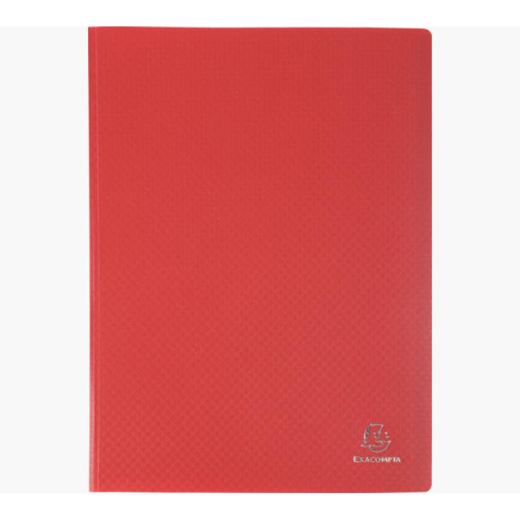 Porte Vues Soudes Exacompta 120 Vues 60 Pochettes 8565E  Rouge