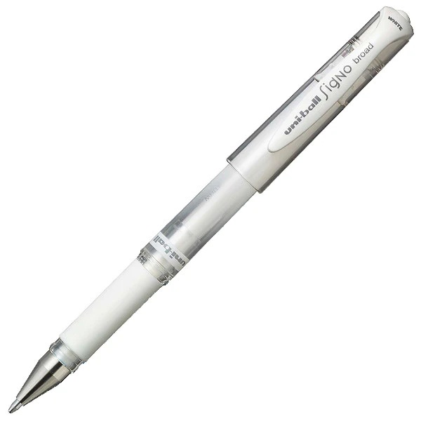 Paquet 12 Stylos Uniball Signo UM-153 Roller Pen 1.00 MM White 