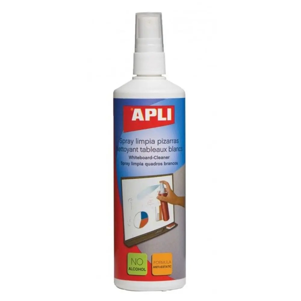 Spray Nettoyant APLI Pour Tableaux Blancs  250ml -11305-